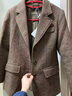源菲埡毛呢西裝外套女冬季新款女裝高級羊毛上衣小個(gè)子休閑女士加厚西服 （主圖款）咖啡色小西裝 L 【建議100-110斤】 曬單實(shí)拍圖