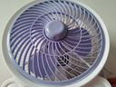 電風(fēng)扇家用桌面風(fēng)扇臺式轉(zhuǎn)頁扇小風(fēng)扇制冷輕音學(xué)生宿舍辦公室臥室鴻運(yùn)扇插電式大風(fēng)力小型靜音 白紫色1.2米線 曬單實(shí)拍圖