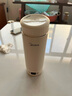 美的（Midea）電熱水杯加熱水壺保溫燒水杯 350ml迷你便攜式旅行出差 智能恒溫 316L不銹鋼無(wú)異味MK-DB35X22 曬單實(shí)拍圖