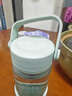 北鼎（Buydeem）泡茶隨手杯 茶水分離水杯大容量玻璃杯高顏值茶杯便攜辦公禮物 【淺杉綠】隨心飲|茶水分離470ml 曬單實(shí)拍圖