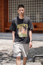 杜小閑重磅刺繡美式短袖t恤男生夏季薄款高級(jí)感痞帥cityboy情侶半袖體恤 DSB323-FF1670白灰色 【高品質(zhì)】 M [推薦80-100斤] 曬單實(shí)拍圖
