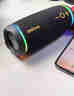 維爾晶D220高音質(zhì)聽(tīng)歌藍牙音箱無(wú)線(xiàn)戶(hù)外便攜防水低音炮3d環(huán)繞HiFi播放器自行車(chē)騎行爬山運動(dòng)音響男生禮物 炫酷黑【40W大功率+IPX7防水+藍牙5.4】 曬單實(shí)拍圖