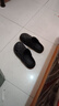 名創(chuàng)優(yōu)品（MINISO）洞洞鞋男士夏季外穿防滑厚底eva踩屎感涼鞋防臭海邊沙灘包頭拖鞋 曬單實(shí)拍圖
