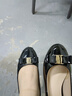 reemoor睿慕方扣婚鞋2025年春季新款軟底漆皮單鞋舒適氣質(zhì)跟鞋女七夕送 黑色 36 曬單實(shí)拍圖