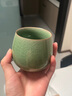 龍泉青瓷功夫茶具陶瓷茶杯家用泡茶杯辦公室主人杯單杯無(wú)柄杯中式冰裂水杯 哥窯開(kāi)片梅子青 曬單實(shí)拍圖