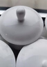 陶相惠陶瓷茶杯帶蓋辦公室會(huì )議水杯10只套裝純白商務(wù)杯開(kāi)會(huì )杯子360ml 曬單實(shí)拍圖