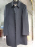 恒源祥100%純羊毛呢大衣男雙面呢中長(cháng)款外套帶羽絨內膽加厚保暖男士風(fēng)衣 黑色 XL (180) 曬單實(shí)拍圖