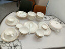 NINE CRANES景德鎮(zhèn)碗碟套裝高檔碗盤家用喬遷送禮輕奢簡(jiǎn)約瓷器餐具整套禮盒 【56件10人套裝】禮盒裝 曬單實(shí)拍圖
