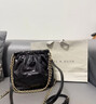 CHARLES&KEITH迷你菱格流浪包單肩斜挎雙肩包包女包生日禮物CK2-60782390 Black黑色 S 曬單實(shí)拍圖