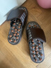 COSMICKISS按摩拖鞋足底按摩鞋保健鞋足療穴位養生花珠磁石男女款家居按摩鞋 棕色 40-41 曬單實(shí)拍圖
