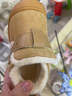 泰蘭尼斯童鞋冬季學(xué)步鞋加絨加厚保暖短靴防滑雪地靴子兒童棉鞋棕黃色23 曬單實(shí)拍圖