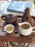 黑檀木茶盤(pán)家用盛水小茶臺客廳簡(jiǎn)約花梨實(shí)木茶海小型茶具蓄水托盤(pán) 花梨木百川茶盤(pán)（小號） 27.5*20*5.5cm 曬單實(shí)拍圖