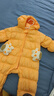 巴拉巴拉童裝嬰兒輕薄連體衣羽絨服連體衣冬裝寶寶爬服兒童衣服男童女童 橙黃31373 80cm 曬單實(shí)拍圖