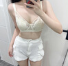 B·W FOREST內(nèi)衣女夏薄款大胸顯小性感蕾絲大碼文胸聚攏上托透氣胸罩 奶膚 75B 曬單實(shí)拍圖
