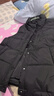 坦博爾羽絨服馬甲女立領(lǐng)寬松外搭短款羽絨背心外套TD236006 黑色 175 曬單實(shí)拍圖