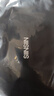 SIINSIIN闊腿褲女秋冬加絨褲子垂感休閑簡(jiǎn)約直筒褲黑色高腰收腹 曬單實(shí)拍圖