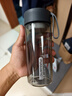 富光夏季女運動(dòng)水杯兒童便攜杯男夏天杯子隨手杯 灰黑色 550ml 曬單實(shí)拍圖