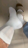 莫代爾6雙奶白色襪子女中筒春秋堆堆襪松口不勒學生日系抑菌長筒月子襪 曬單實拍圖