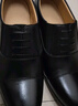 3515強人皮鞋男三接頭皮鞋商務(wù)正裝鞋簡(jiǎn)約套腳男士皮鞋 黑色 42  曬單實(shí)拍圖