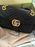 【二手99新】Gu古cci馳女包 黑金marmont22、26單肩包 二手奢侈品紀念日禮物 marmont26 曬單實(shí)拍圖