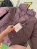 VEOX羽絨棉服女2025新款冬季加厚短款韓版寬松冬季棉襖學(xué)生面包服外套 灰紫色 M 建議108-122斤 曬單實(shí)拍圖