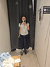 UR2025夏季新款女裝時(shí)尚復(fù)古休閑收腰系帶開襟襯衫UYY250068 本白 XS 曬單實(shí)拍圖