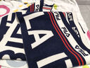 FILA 斐樂(lè )官方情侶圍巾冬季新款保暖時(shí)尚百搭撞色男女款圍脖 傳奇藍-NV XS 曬單實(shí)拍圖