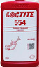 樂泰/loctite 554 管螺紋密封強(qiáng)力膠 USDA認(rèn)證高強(qiáng)度耐油耐高溫抗寒制冷螺紋密封膠水紅色 250ml 1支裝 曬單實(shí)拍圖