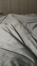 亞朵星球新款 純色全棉四件套100%精梳棉 母嬰級面料 淺灰-1.8床-床笠款 曬單實(shí)拍圖