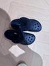 卡駱馳（CROCS）貝雅暖絨克駱格洞洞鞋|206633 黑/黑-060 40(250mm)  曬單實(shí)拍圖