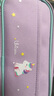 安蔻（ANGOO） 可愛(ài)布藝文具盒女小學(xué)生卡通高顏值大容量網(wǎng)紅筆袋兒童鉛筆盒男女生文具袋日系簡(jiǎn)約筆盒 紫色獨角獸 曬單實(shí)拍圖