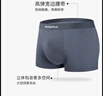 海瀾之家（HLA）內褲男士100%純棉底檔10A抗菌透氣運動(dòng)大碼莫代爾冰絲內褲衩3條裝 100%純棉10A-深灰/淺灰/黑色 3條 XL /175(體重130-150斤) 曬單實(shí)拍圖