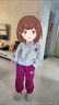 G.DUCKKIDS童裝女童春裝套裝兒童服裝小童春裝運動(dòng)衛衣兩件套1-3女寶寶衣服 粉紅色草莓熊【春秋款】 90 尺碼1~2歲【 80-90cm】 曬單實(shí)拍圖