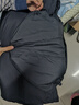 鴨鴨（YAYA）羽絨服男203g高充絨撞色可拆卸加厚2025年冬最新款面包服保暖外套 黑色 XL 180 曬單實(shí)拍圖