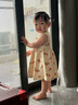 Kordear嬰兒裙子夏裝女寶寶洋氣背心裙純棉連衣裙女童夏天 元氣桃桃 90 cm 曬單實(shí)拍圖