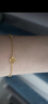 周六福小甜花黃金手鏈女足金999生日禮物A0710814 約2.41g 16+3cm 曬單實拍圖