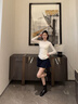 7or9巧克力芭菲 靴子女25年秋冬新款短靴商場(chǎng)款時(shí)裝靴女鞋 巧克力芭菲 3.5cm 39 曬單實(shí)拍圖