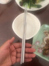 京東京造 筷子 家用食品接觸級316L不銹鋼醫用級【抑菌超防滑】12雙大包裝 曬單實(shí)拍圖