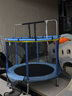 曼迪卡威蹦蹦床室內(nèi)家用兒童1-3-10歲寶寶砰砰跳跳床小孩蹭蹭床玩具禮物 1.4米 扶手單杠款藍承重700斤 加厚護網(wǎng)/吸盤靜音防滑腿 曬單實拍圖