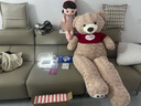 櫻井翔 大型玩偶泰迪熊公仔棕熊毛絨玩具可愛(ài)超萌睡覺(jué)抱枕女生抱抱熊超大號床上巨型布娃娃小熊 灰色+愛(ài)心毛衣玫瑰熊 全長(cháng)1.6米【精心挑選+不掉毛】 曬單實(shí)拍圖