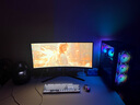 華碩（ASUS）TUF戰影VG34WQML5A 34英寸準4K 250Hz電競顯示器1500R曲面帶魚(yú)屏 0.5ms響應 FastVA電腦寬屏21:9 250Hz/FastVA VG34WQML5A 曬單實(shí)拍圖