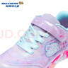 Skechers斯凱奇兒童閃燈鞋女童秋冬時(shí)尚亮燈公主中大童休閑運動(dòng)鞋302696L 薰衣草色/多彩色/LVMT 28.5 曬單實(shí)拍圖