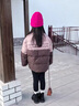 G.DUCKKIDS小黃鴨童裝女童羽絨服冬裝兒童外套女大童白鴨絨短款女大童面包服 粉色 150 尺碼11~12歲【140-150cm】cm 曬單實(shí)拍圖