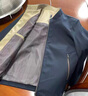 啄木鳥(niǎo)夾克男春秋季2025新款男士外套商務(wù)休閑中年爸爸裝行政上衣服 JD1011/3323藏青色 XL 曬單實(shí)拍圖