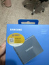 三星（SAMSUNG）1TB Type-c USB 3.2 移動(dòng)固態(tài)硬盤(pán)（PSSD） T7 灰色 NVMe讀速1050MB/s 手機直連筆記本外接 曬單實(shí)拍圖