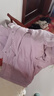 森馬（Semir）[陳都靈同款]四防外套女中長(cháng)款寬松撞色防護夾克秋裝通勤戶(hù)外上衣 【明星同款】紫白色調00471 XL 曬單實(shí)拍圖