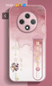 貝雯 OPPOA3iplus手機殼A3pro女新款全包平安喜樂(lè )四葉草K10x小羊皮A3 5G中國風(fēng)支架腕帶防摔保護套 玫瑰粉-粉平安四葉草結-腕帶A02 oppoA3iplus 曬單實(shí)拍圖