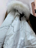 波司登（BOSIDENG）極寒羽絨服鵝絨女款短款連帽大毛領(lǐng)新國標外套 【店長(cháng)推薦】冰花白9BM1 M 165/88A 體重約120-140斤 曬單實(shí)拍圖