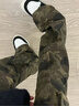 卡圖弛美式高街設計感迷彩褲子男秋季潮流復古直筒hiphop微喇工裝牛仔褲 迷彩 XL 曬單實(shí)拍圖