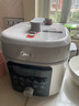 美的（Midea）小飛俠沸騰濃香雙模式電壓力鍋0氟0涂層雙膽高壓鍋5L智能預(yù)約家用煲湯4-6人煮飯煲E5825N輕音泄壓 曬單實(shí)拍圖